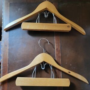 Vintage Wooden Suit Hangers